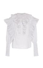 Philosophy Di Lorenzo Serafini Ruffled Collar Crepe Blouse