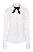 Lanvin Lace Blouse With Tie At The Neck