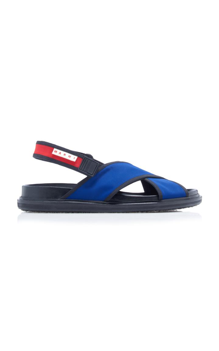 Marni Selva On Drill Stretch-cotton Sandals