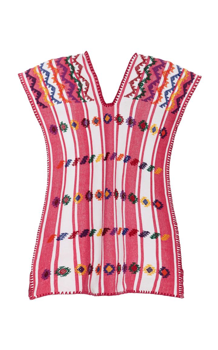 Pippa Holt Children's Pink And White Striped Cotton Caftan