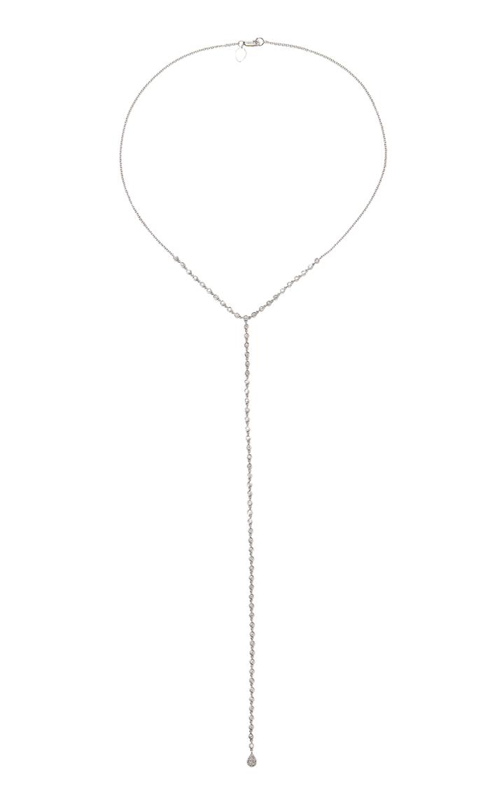 Meira T 14k White Gold And Diamond Drop Necklace
