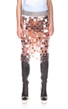 Moda Operandi Paco Rabanne Paillette-embellished Chainmail Midi Skirt