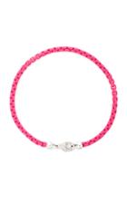 Moda Operandi Ee Ra 18k White Gold Neon Pink Giada Anklet
