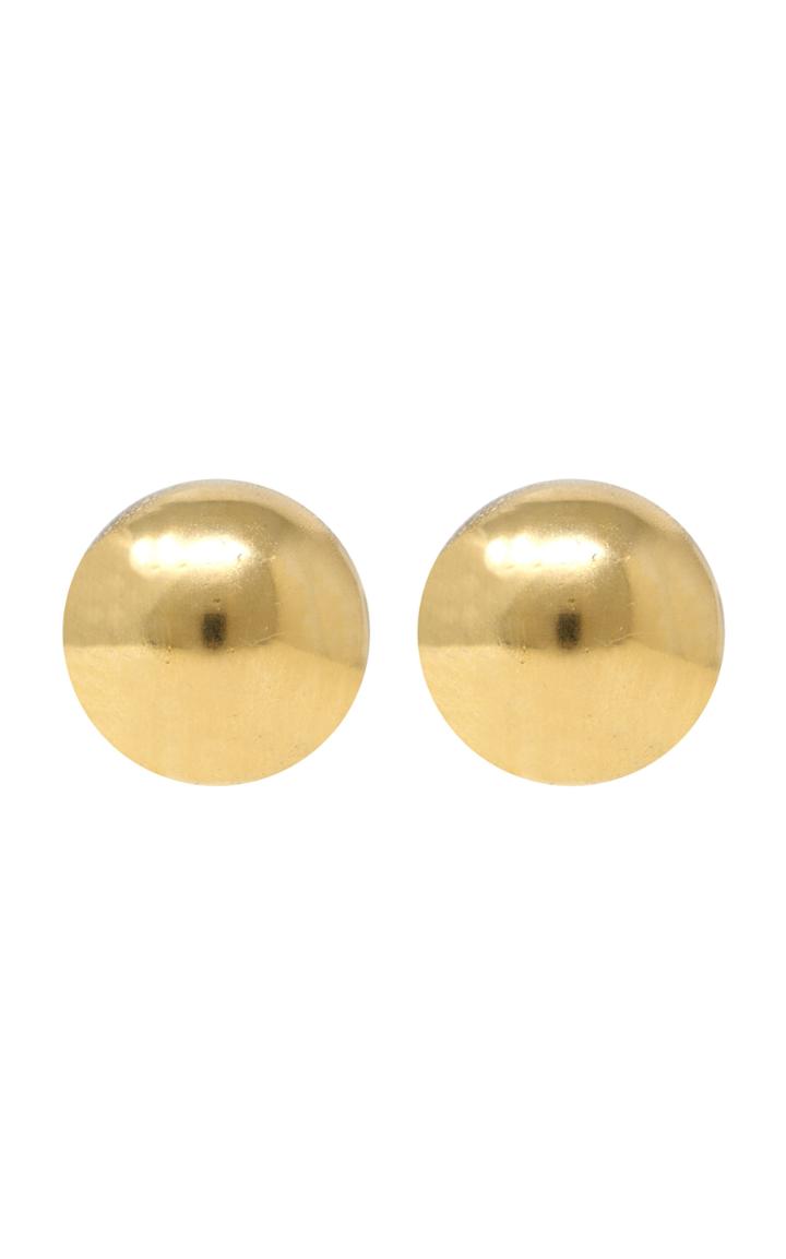 Moda Operandi Ben-amun Gold-plated Button Clip-on Earrings