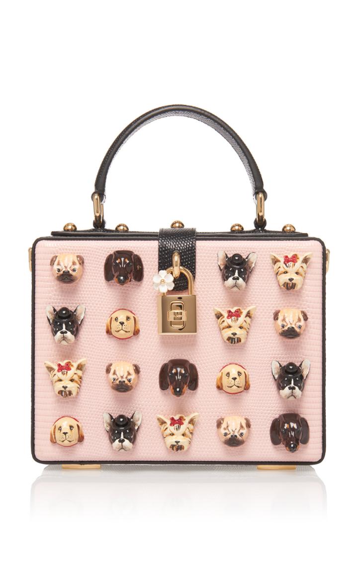 Dolce & Gabbana Appliqud Leather Box Tote