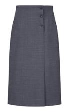 Le17 Septembre High-rise Wrap-effect Wool-blend Skirt