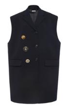 Moda Operandi Miu Miu Oversized Cady Vest Dress Size: 38