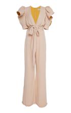 Silvia Tcherassi Ruffle-accented Melbourne Crepe Jumpsuit