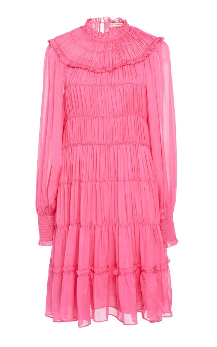 Ulla Johnson Emmeline Ruched Silk Dress