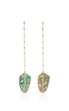 Jacquie Aiche Abalone Feather Drop Earrings