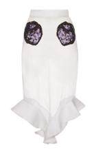 Francesco Scognamiglio Embroidered Knee Length Skirt