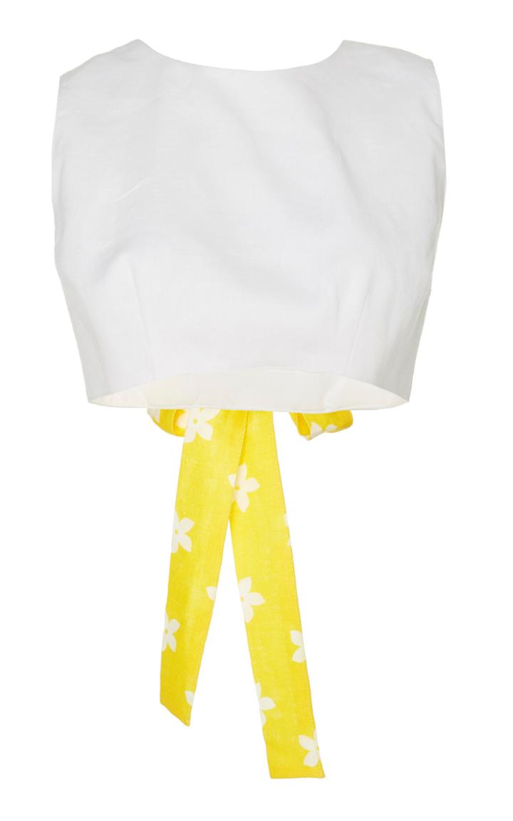 Gl Hrgel Tied Back Crop Top