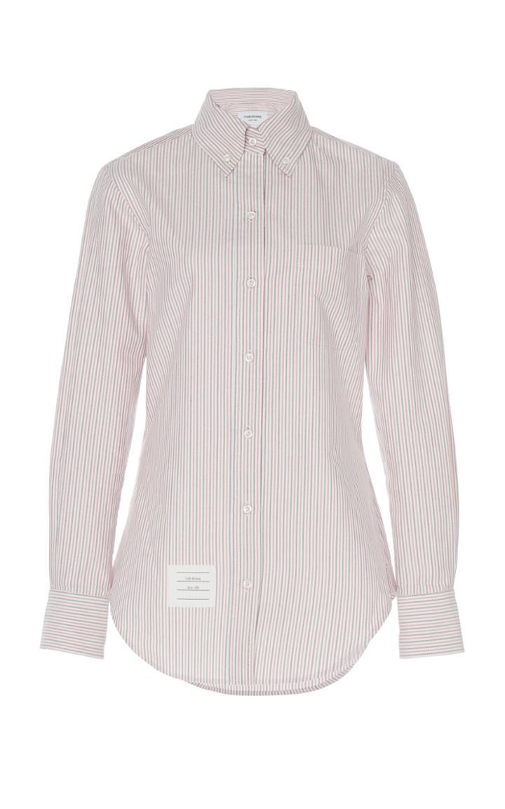Thom Browne Striped Oxford Button-down Cotton Shirt