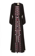 Figue Onyx Embroidered Rebecca Dress