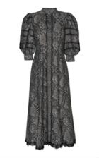 Andrew Gn Python Print Crepe Dress