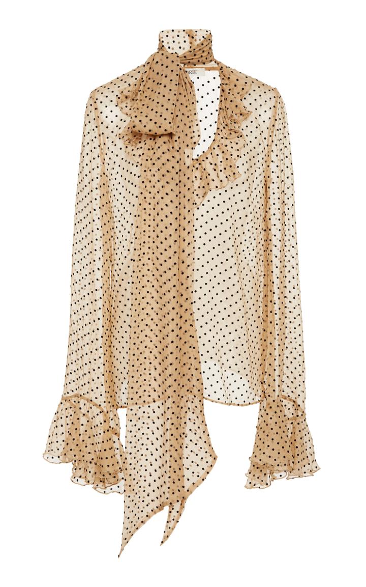 Rodarte Polka Dot Pussy Bow Blouse