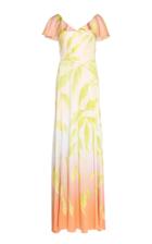 Peter Pilotto Draped Silk-blend Cape Sleeve Gown