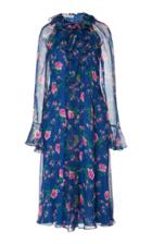 Philosophy Di Lorenzo Serafini Floral-patterned Chiffon Knee-length Dress