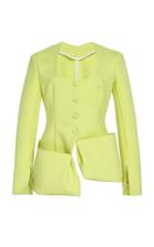 A.w.a.k.e. Mode Scoop Neck Stretch-crepe Blazer