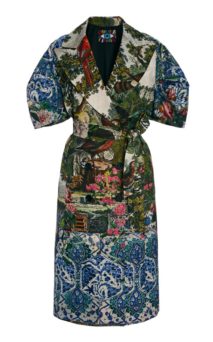 Moda Operandi Libertine Ottoman And Pirate Bird Short-sleeve Double-breasted Coat