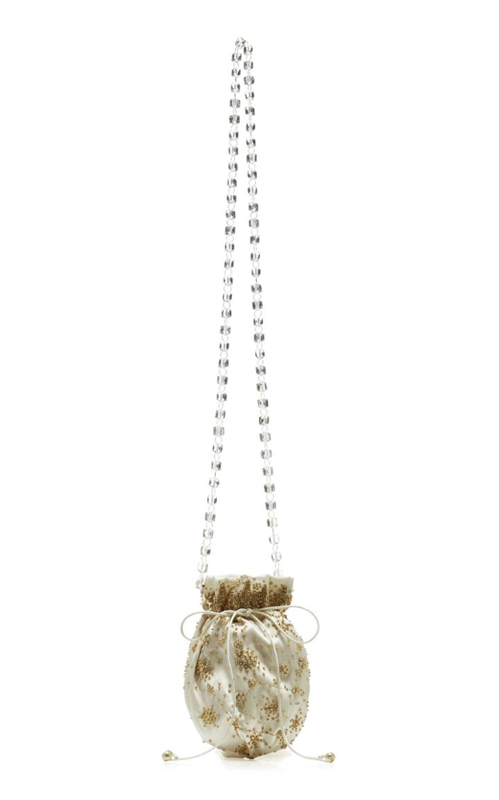 Moda Operandi Cucculelli Shaheen Beaded Satin Crossbody Bag