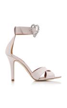 Paris Texas Crystal-embellished Croc-effect Leather Sandals