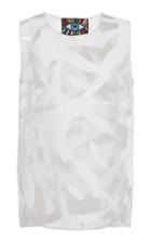 Moda Operandi Libertine Sheer Zebra Shell Tank Top Size: Xs