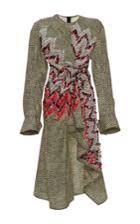 Marni Long Sleeve Bead Embellished Dress