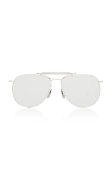 Thom Browne Sun Mirrored Aviator Sunglasses