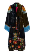Rianna + Nina Exclusive One Of A Kind Silk Velvet Coat