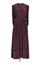 Moda Operandi Tibi Eco Silk Detachable Cape Dress With D Ring Belt Size: 00