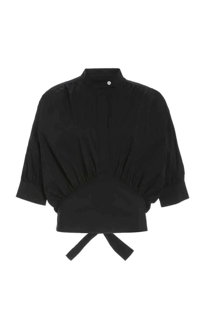 By Any Other Name Cotton-poplin Cummerbund Top