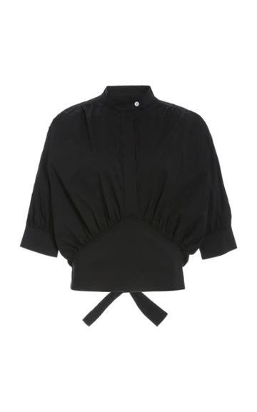 By Any Other Name Cotton-poplin Cummerbund Top