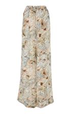Christina Economou High Waist Pleated Pants