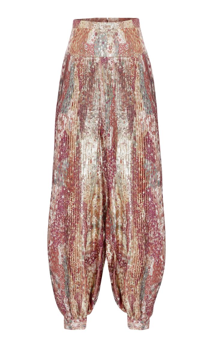 Moda Operandi Raisa Vanessa Draped Pliss Harem Pants