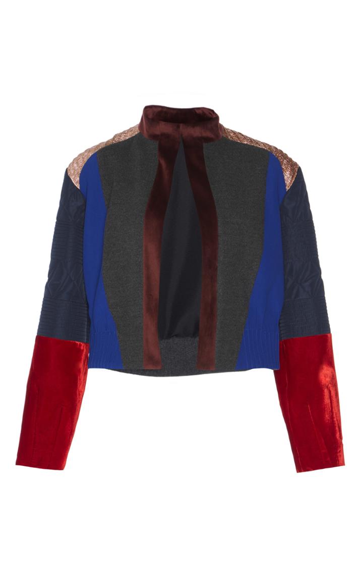 Hussein Bazaza Multi Fabric Jacket