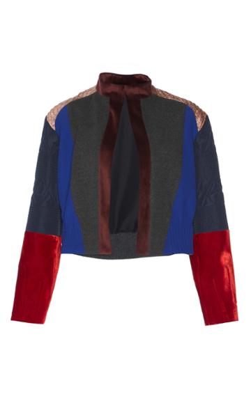 Hussein Bazaza Multi Fabric Jacket
