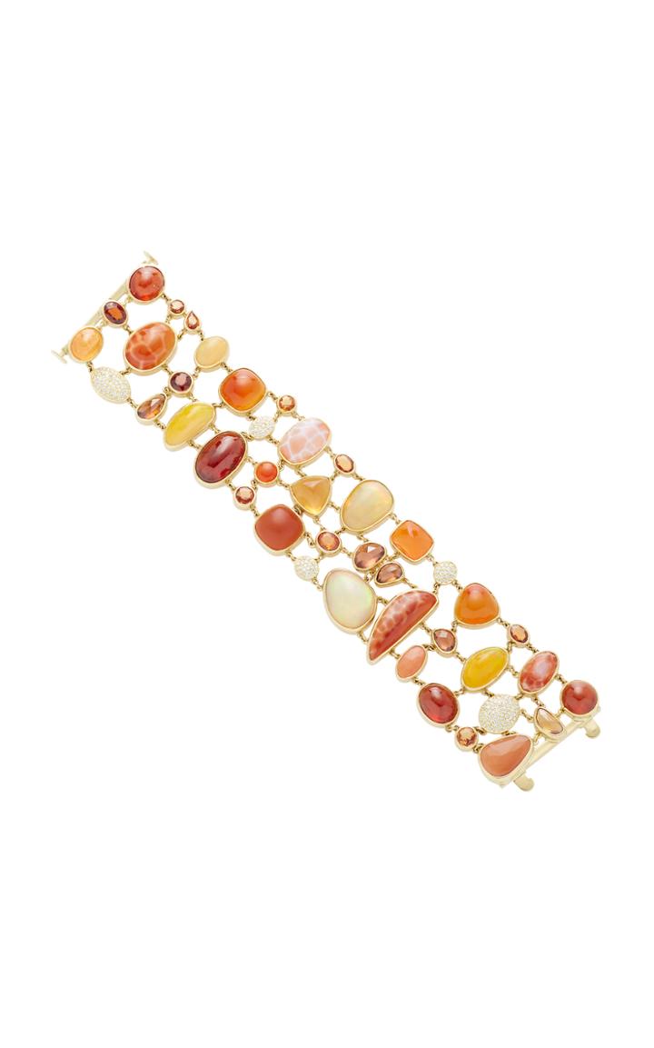 Pamela Huizenga Semi-precious Stones And Diamond Bracelet