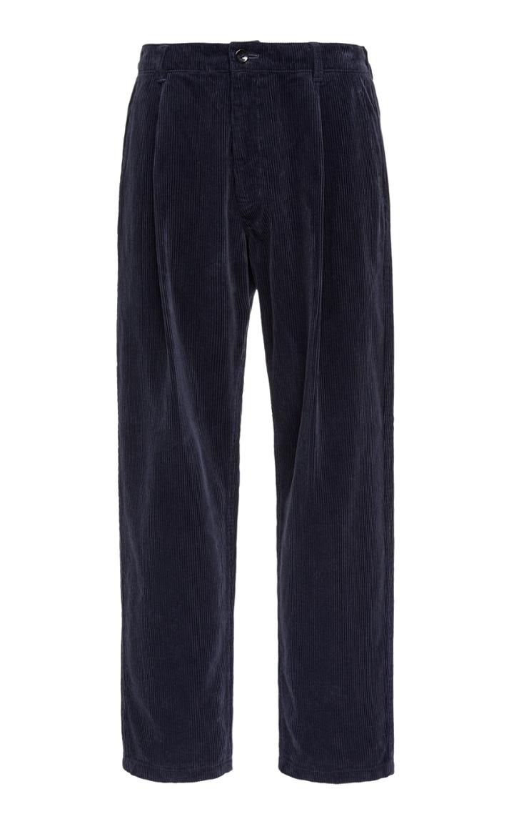 Blue Blue Japan Corduroy Straight-leg Pants Size: M