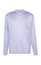 Lanvin High-collar And Pocket Jersey Shirt