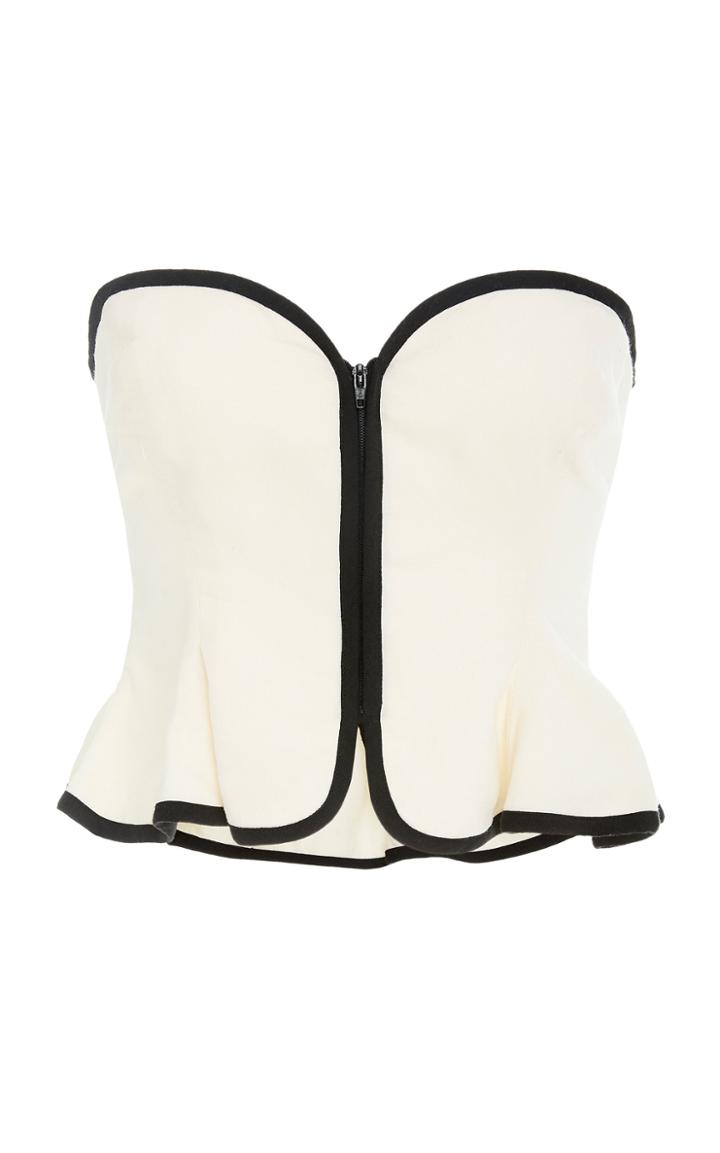 Mara Hoffman Gemma Linen Peplum Top
