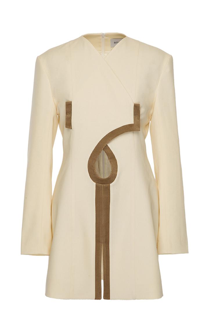 Situationist Cutout Wool Mini Dress