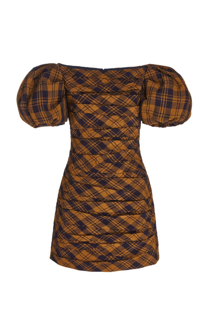 Moda Operandi Khaite Shelly Puffed Sleeve Cotton Dress Size: 2