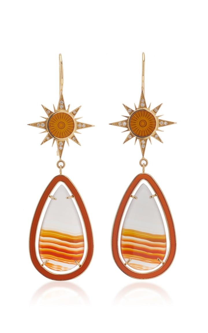 Andrea Fohrman Sunbeam Enamel Earrings