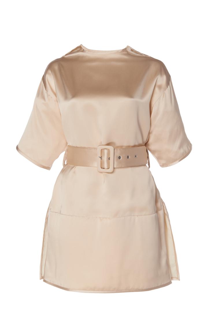 Jil Sander Belted Long Satin Top
