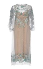 Biyan Adna Metallic Jacquard Midi Dress