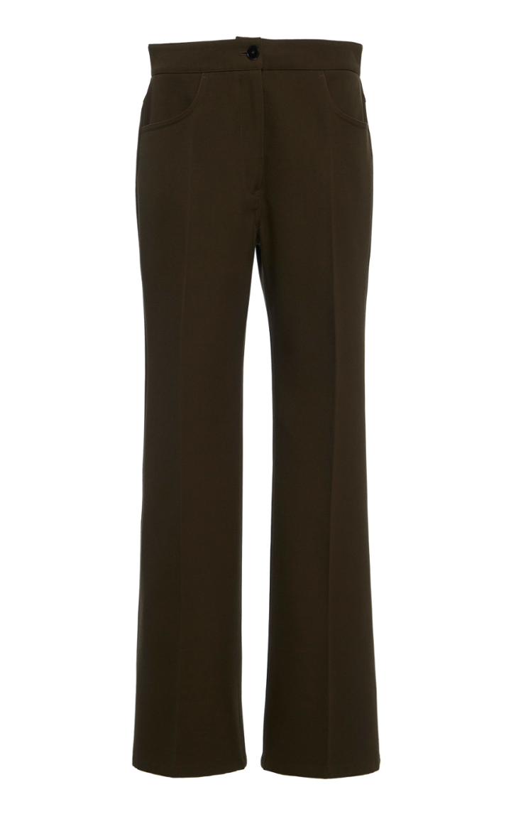 Moda Operandi Jil Sander Marvin Flared Wool Pants Size: 32