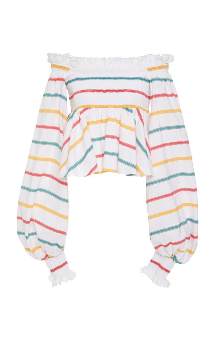 Caroline Constas Crop Kora Top