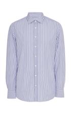 Salle Prive Curtis Slim-fit Striped Cotton Shirt