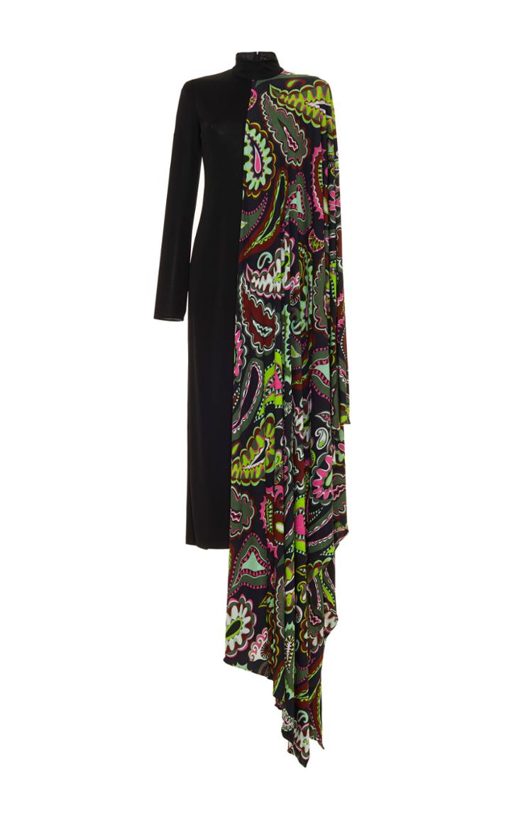 Emilio Pucci Draped Cape Dress
